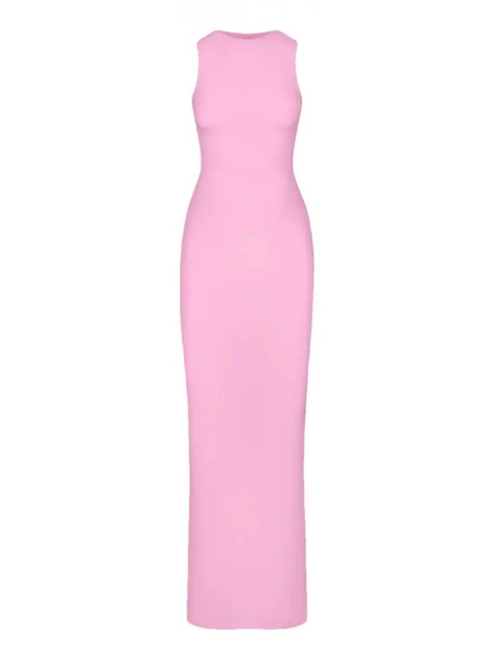 SKIMS Soft Lounge Sleeveless Ribbed Pink Maxi Dress XS